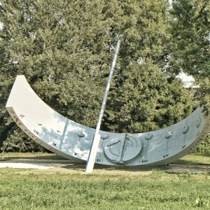 Sundial near University of Economics in Petržalka