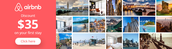 Get $35 off your first stay at Airbnb