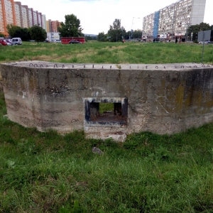 Bývalá protitanková stena v Petržalke