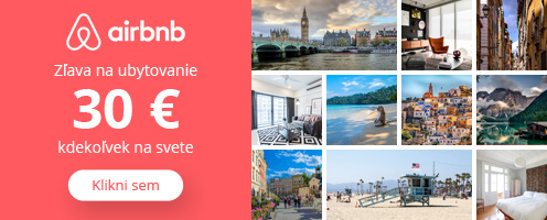 Získaj zľavu 30 € na prvé ubytovanie cez Airbnb